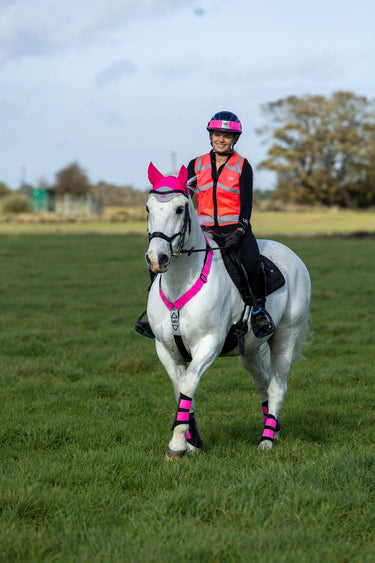 Woof Wear Hi Viz Pink Unisex Hi Vis Riding Vest (not certified)| Online For Equine
