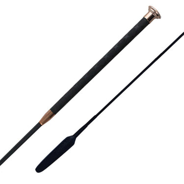Woof Wear Black / Rose Gold Harmony Leather Dressage Whip| Online For Equine