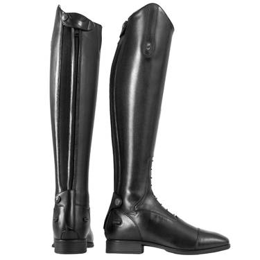 Tredstep Donatello Square II Black Long Leather Field Boot - Tall Height