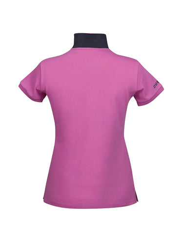 Dublin Red Violet Lily Cap Sleeve Polo
