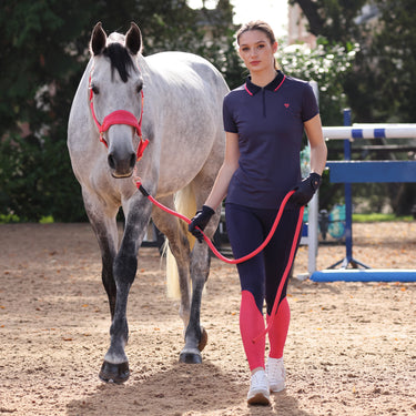 Buy the Shires Aubrion Navy Ladies Poise Tech Polo | Online for Equine