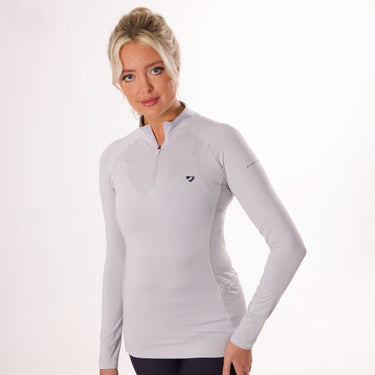 Shires Aubrion Revive Ladies Grey Long Sleeve Base Layer