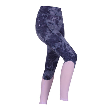 Buy the Shires Aubrion Navy Tie Dye Rhythm Mesh Ladies Riding Tights | Online For Equine 
