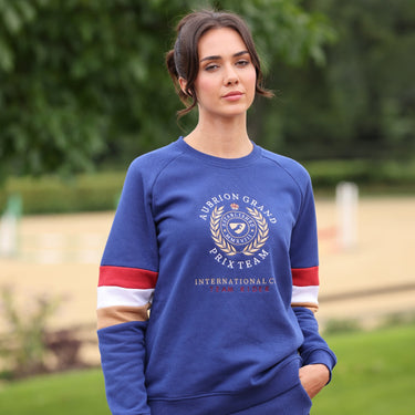 Buy the Shires Aubrion Navy Team Sweatshirt  | Online for Equine