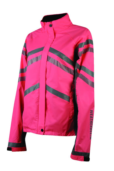 WeatherBeeta Hi Vis Reflective Lightweight Waterproof Jacket-Adults X Large (UK 16)-Pink