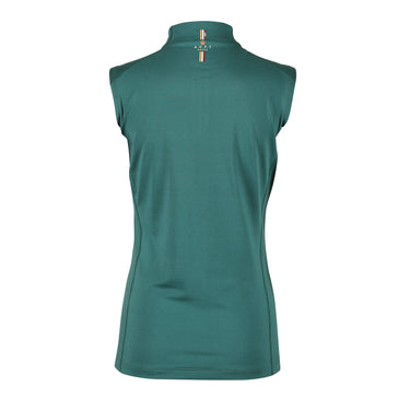 Buy the Shires Aubrion Young Rider Green Team Sleeveless Base Layer | Online for Equine