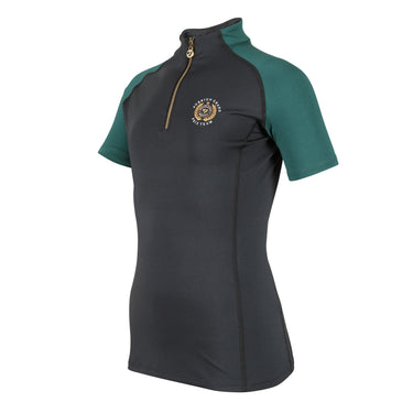 Buy the Shires Aubrion Young Rider Black Team Short Sleeve Base Layer | Online for Equine