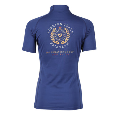 Buy the Shires Aubrion Young Rider Navy Team Short Sleeve Base Layer | Online for Equine