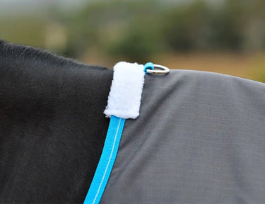 Weatherbeeta Grey/Bright Blue/White Comfitec Classic Standard Neck Lite Plus Turnout Rug| Online For Equine