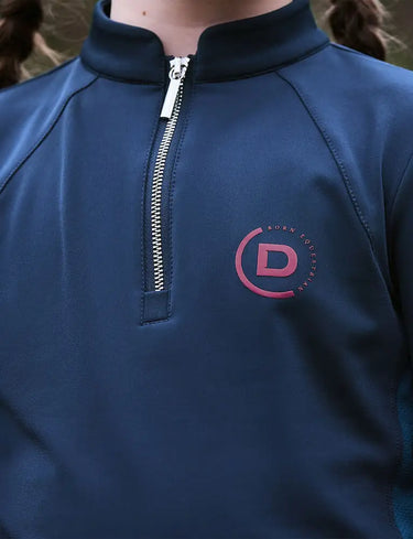 Buy Dublin Girls Long Sleeve Navy Brushed Base Layer Top| Online for Equine
