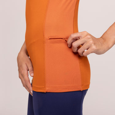 Shires Rust Aubrion Team Sleeveless Base Layer - XX Large (UK 18)