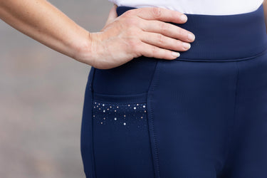 Hy Equestrian Roka Regal Riding Tights Navy| Online For Equine