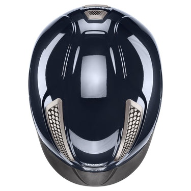 Uvex Shiny Perfexxion III Navy Adjustable Riding Hat| Online For Equine