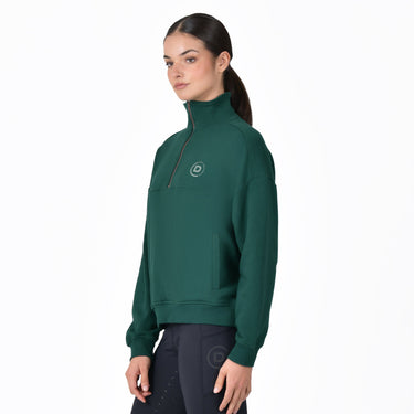 Dublin 1/4 Zip Fleece Pullover Dark Emerald Green| Online For Equine