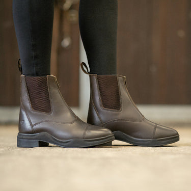Hy Equestrian Fleece Lined Wax Leather Zip Jodhpur Boot| Online For Equine