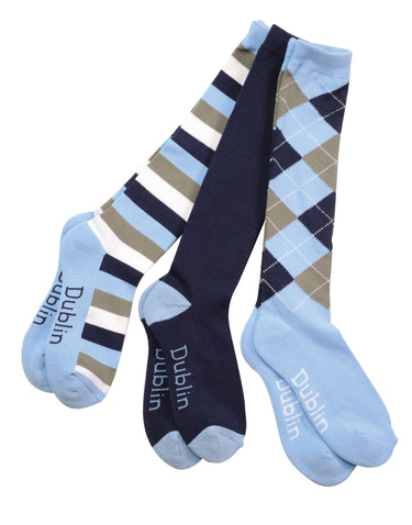 Buy Dublin Knee Length Socks (3 Pack)| Online for Equine