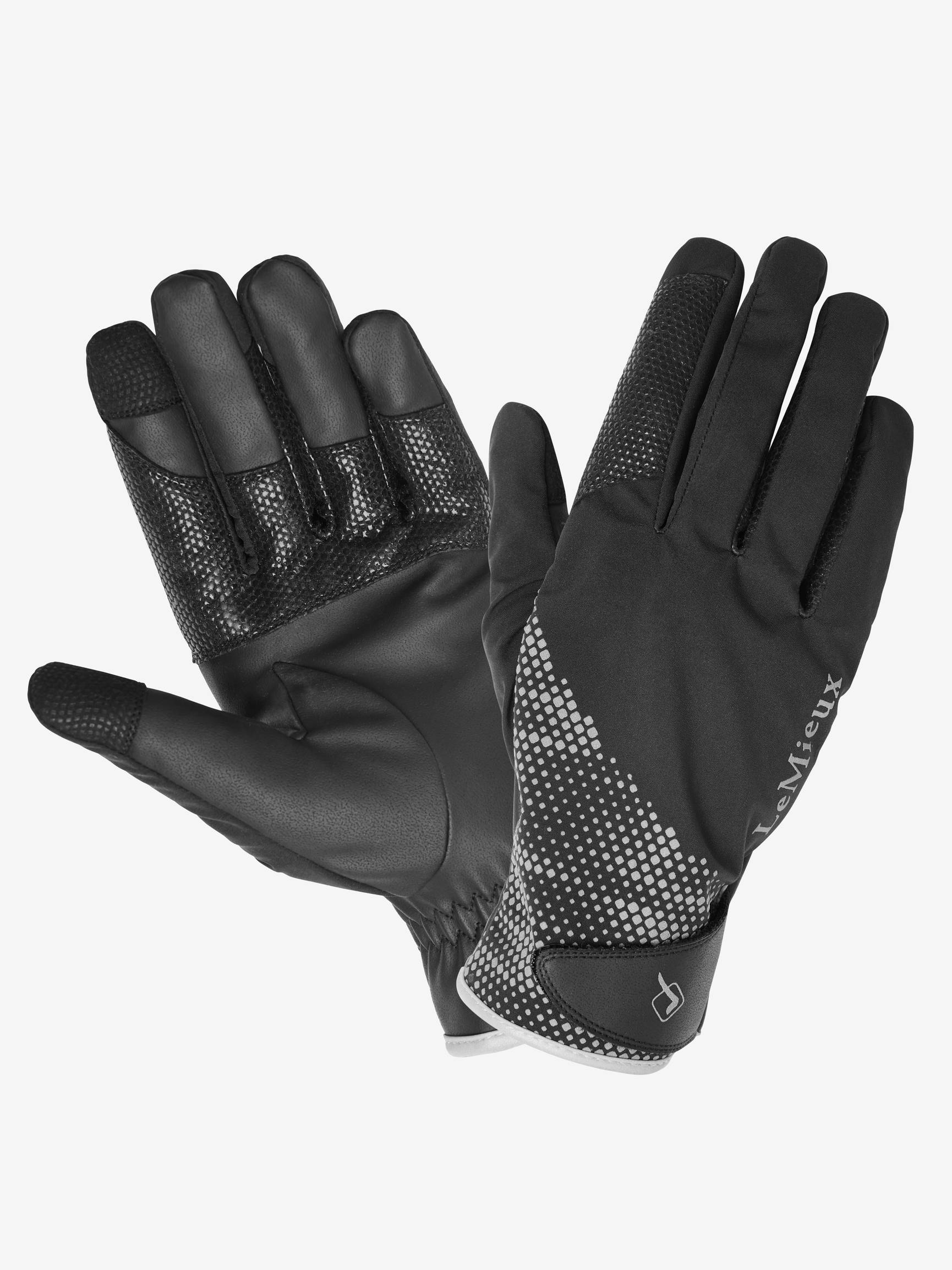 Buy the LeMieux Black Waterproof Riding Gloves Online for Equine Online For Equine