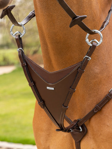 Buy LeMieux Kudos Bib Martingale Attachment Havana/Silver| Online for Equine