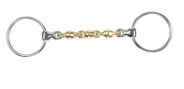 Shires Brass Alloy Loose Ring Waterford Snaffle