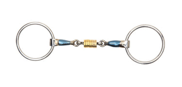 Shires Blue Sweet Iron Loose Ring Snaffle With Roller Links