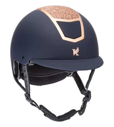 Buy Karben Navy & Rose Gold Valentia Adjustable Riding Hat | Online for Equine