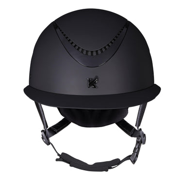 Karben Elisa Black Ellipse Wide Peak Matt Adjustable Riding Hat| Online For Equine