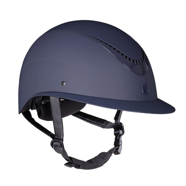 Buy Karben Navy Elisa Ellipse Wide Peak Matt Adjustable Riding Hat | Online for Equine