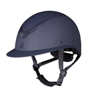 Buy Karben Navy Elisa Ellipse Wide Peak Matt Adjustable Riding Hat | Online for Equine