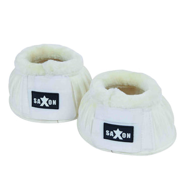 Buy The Saxon Fleece Trim Rubber Bell Boots | Online For Equine 