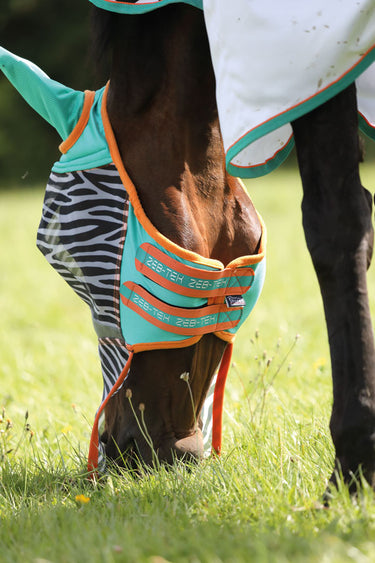 Shires Zeb-Tek Fly Mask With Ears & Nose