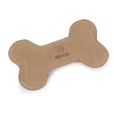 Digby & Fox Leather Bone Toy-One Size