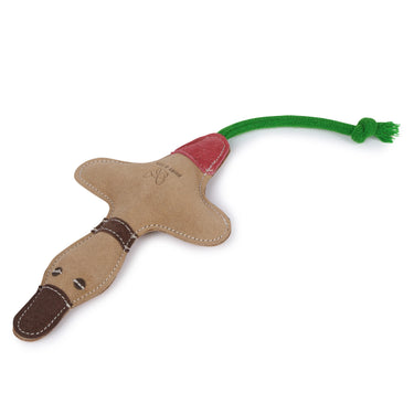 Digby & Fox Leather Duck Toy-One Size