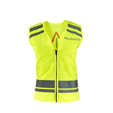 Buy the Shires Equi-Flector Yellow Caution Horse Hi Vis Safety Vest | Online for Equine