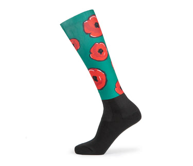 Buy Shires Aubrion Young Rider Hyde Park XC Floral Socks| Online for Equine