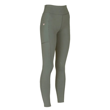Shires Aubrion Non-Stop Young Rider Olive Riding Tights