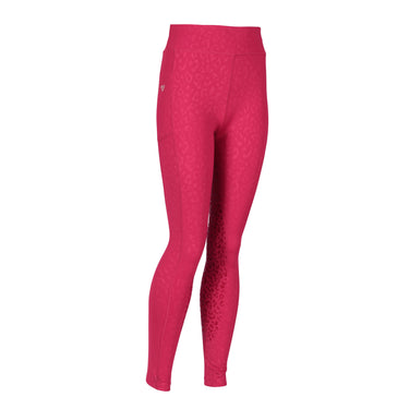 Shires Aubrion Non-Stop Young Rider Cerise Riding Tights -15 - 16 Years-Cerise