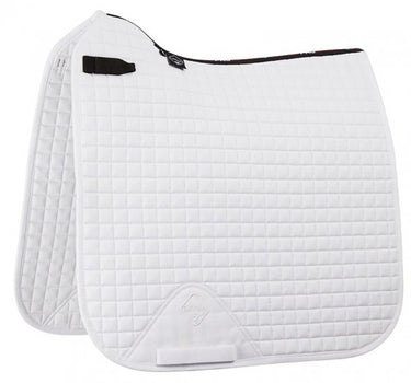 Le Mieux Pony D-Ring Dressage Square with Cotton Lining - Size Small / Medium - Colour White