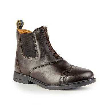 Buy the Shires Moretta Brown Childerns Materia Paddock Boots | Online for Equine
