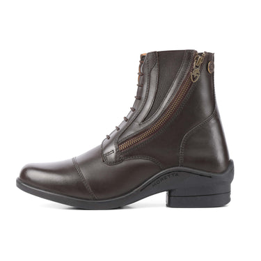 Buy the Shires Moretta Brown Alessia Side Zip Paddock Boots | Online for Equine