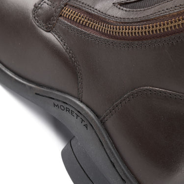 Buy the Shires Moretta Brown Alessia Side Zip Paddock Boots | Online for Equine