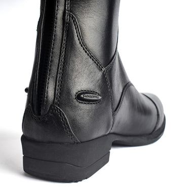 Buy the Shires Moretta Black Short Leg Length Gianna Lace Front Long Leather Riding Boots | Online for Equine