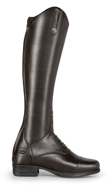 Buy the Shires Moretta Brown Regular Leg Length Gianna Lace Front Long Leather Riding Boots  | Online for Equine