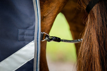Horseware Ireland Rambo 1680D Turnout Rug 250G Vl Navy / Thunderstorm Grey & Silver| Online For Equine