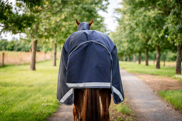 Horseware Ireland Rambo 1680D Turnout Rug 250G Vl Navy / Thunderstorm Grey & Silver| Online For Equine