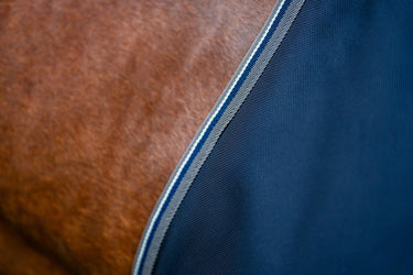 Horseware Ireland Rambo 1680D Turnout Rug 250G Vl Navy / Thunderstorm Grey & Silver| Online For Equine