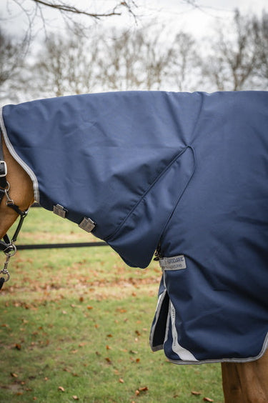 Horseware Ireland Amigo 1200D Integrated Turnout Rug 250G Navy / Titanium Grey & Silver| Online For Equine