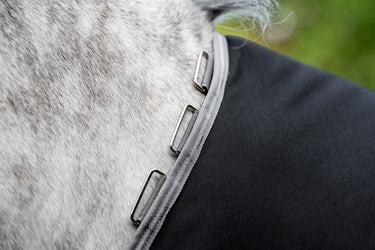 Horseware Ireland Amigo 1200D Xl Turnout Rug 250G Black / Titanium Grey & Silver| Online For Equine