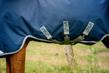 Horseware Ireland Amigo 1200D Plus Turnout Rug 250G Navy / Titanium Grey & Silver| Online For Equine