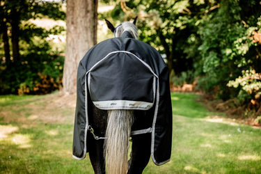 Horseware Ireland Amigo 1200D Wug Turnout Rug 250G Black / Titanium Grey & Silver| Online For Equine