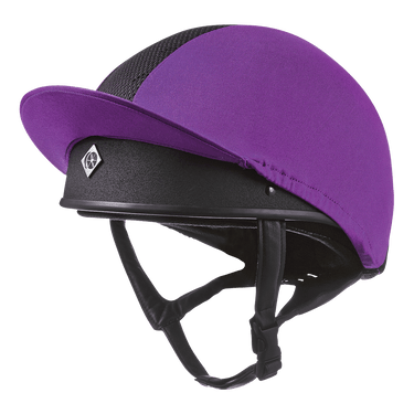 Buy the Charles Owen Purple Pro II Plus Lycra Hat Silk | Online for Equine